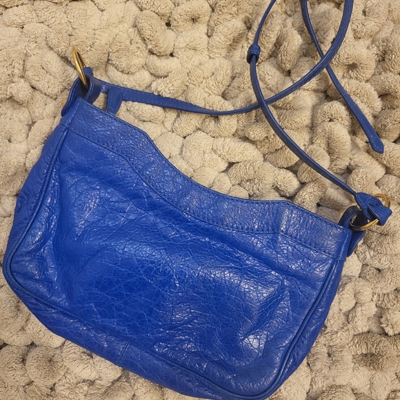 Balenciaga mini crossbody bag in royal blue. - Picture 2 of 12